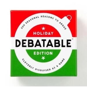 Debatable Holiday Edition Social Game by Galison and Brass Monkey (2024, Game)